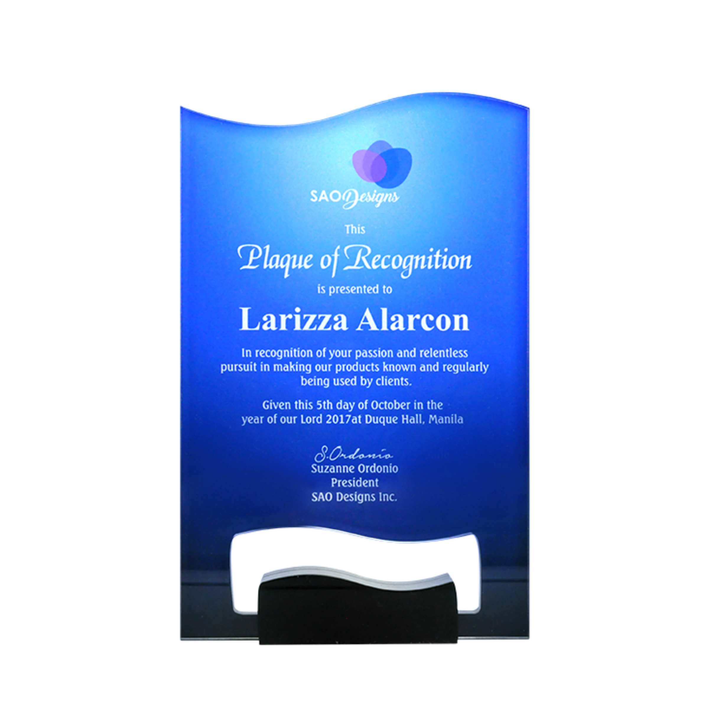 Customized Acrylic Plaques Jay C. Designs