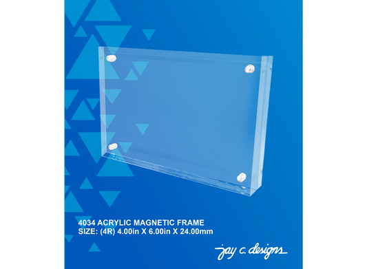 4034 Acrylic Magnetic Frame (4.0in x 6.0" x 24.0mm)