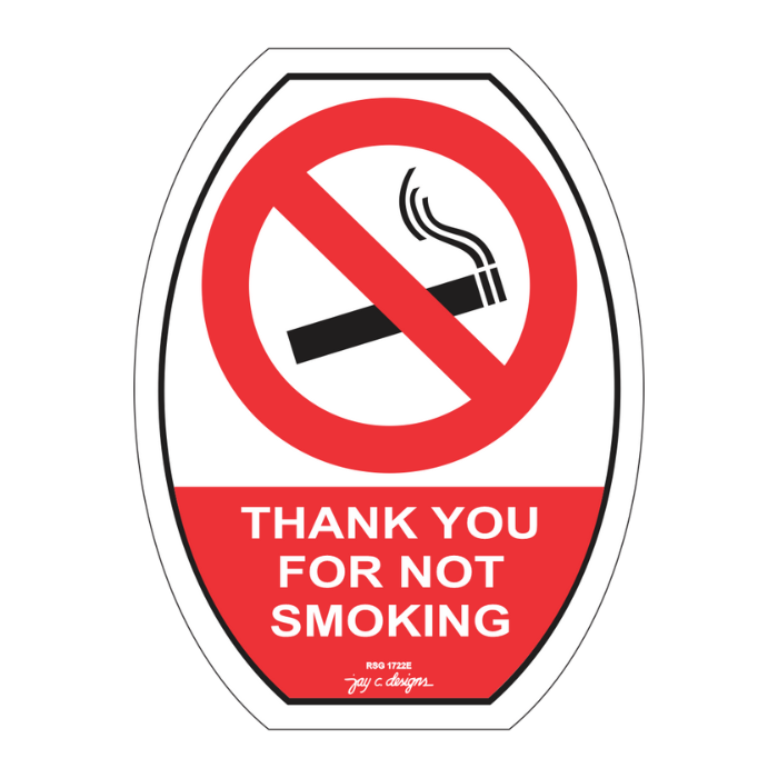 Thank You for Not Smoking Acrylic Signage