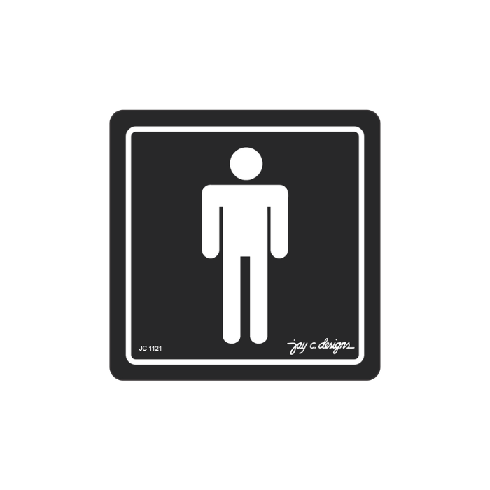 Male Acrylic Restroom Signage