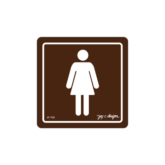 Female Acrylic Restroom Signage