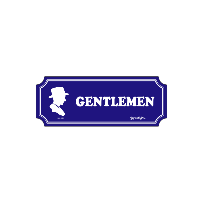 Gentlemen Restroom Acrylic Signage