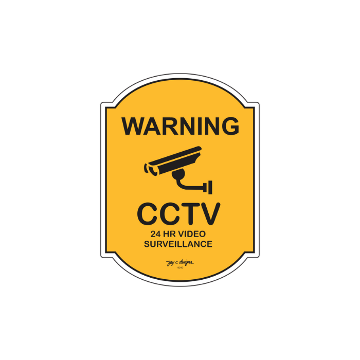 CCTV Acrylic Signage