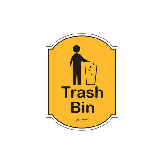 Trash Bin Acrylic Signage