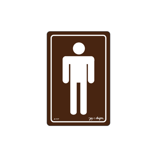 Male Restroom Acrylic Sign