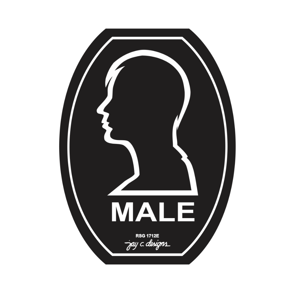 Male Restroom Sign