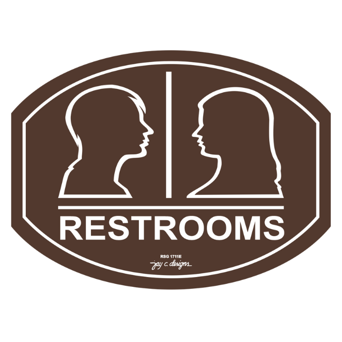 Male/Female Restroom Sign