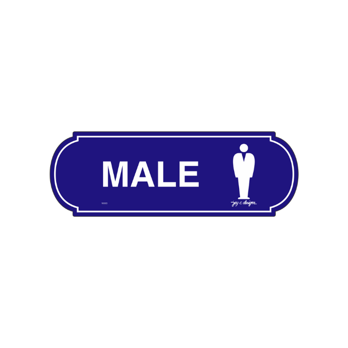 Male Restroom Signage