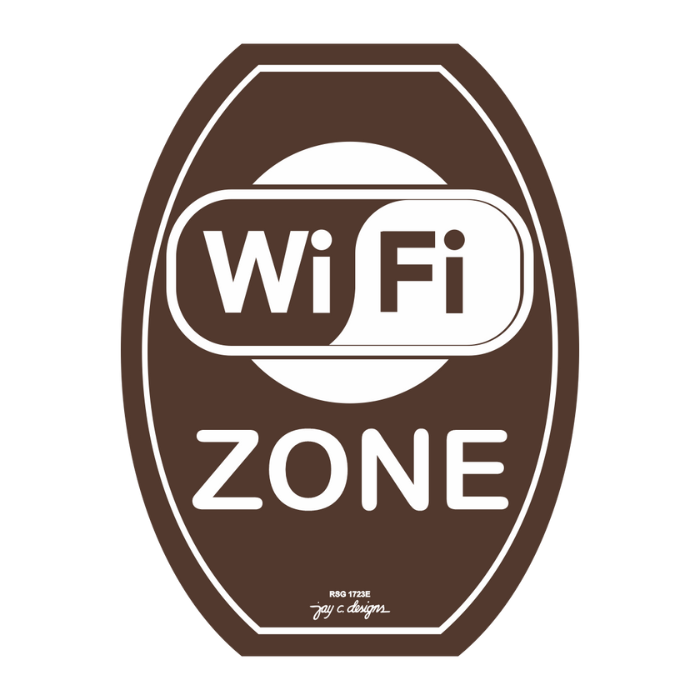 WiFi Zone Acrylic Signage