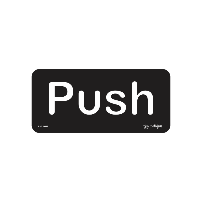 Push _ Acrylic Signage