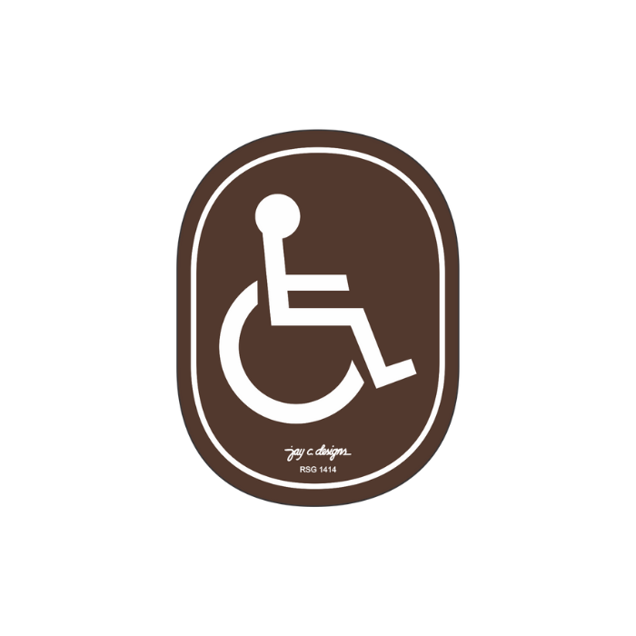 Disable Symbol Acrylic Signage