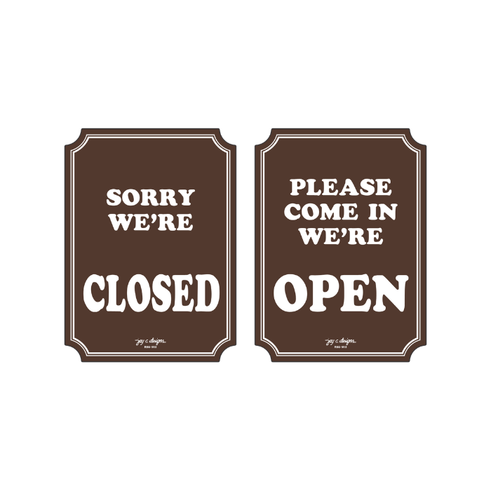 Acrylic Signage Maker Philippines - Open/Closed Sign — Jay C. Designs