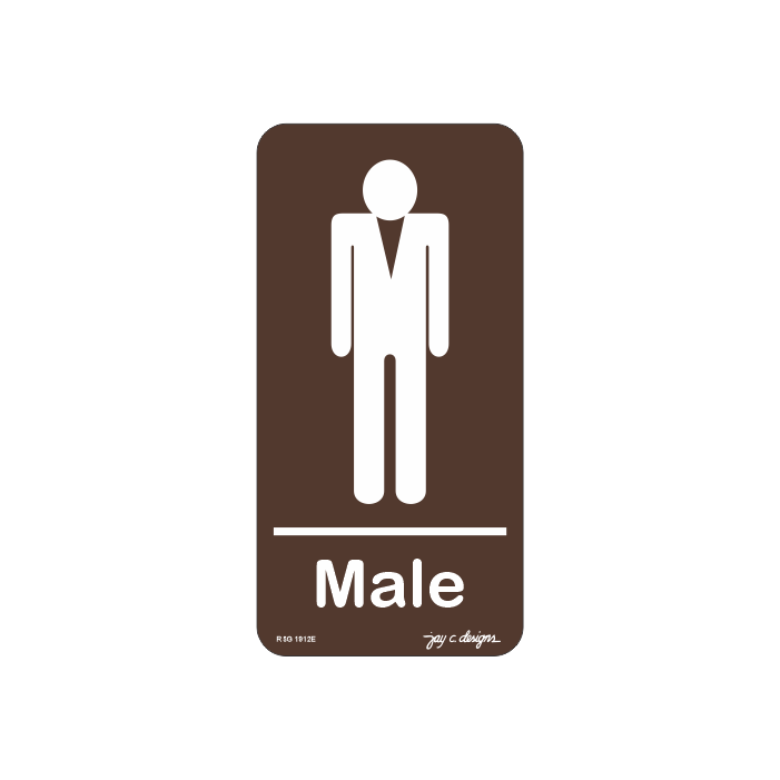 Restroom Male _ Acrylic Signage